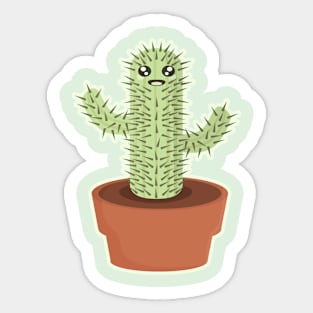 Kawaii Cactus Sticker